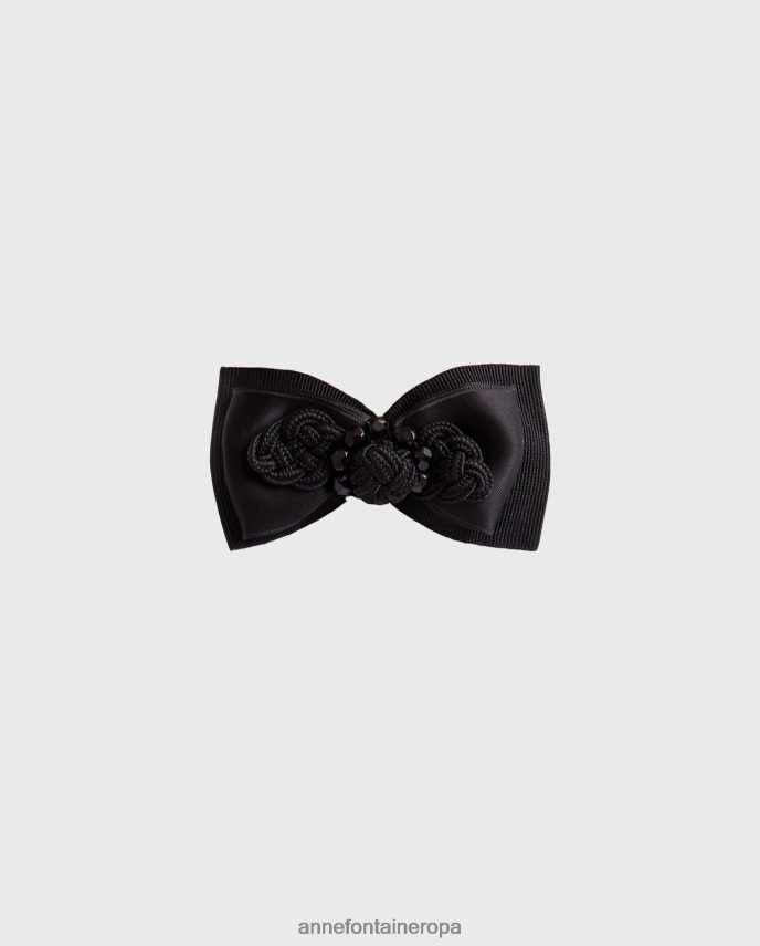 accesorios es Anne Fontaine mujer collar de pajarita ajustable de james bowtie negro 646LTX505