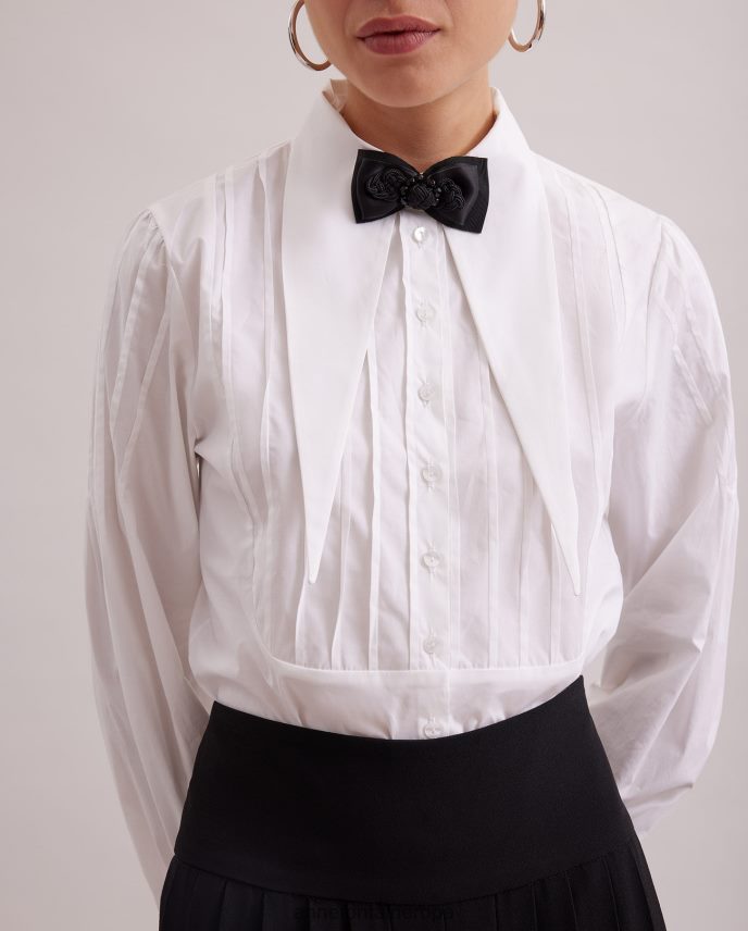 accesorios es Anne Fontaine mujer collar de pajarita ajustable de james bowtie negro 646LTX505