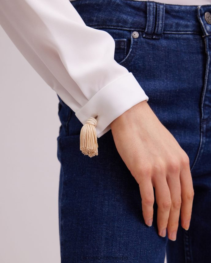 accesorios es Anne Fontaine mujer gemelos artisa gemelos flecos naturales elegante 646LTX572