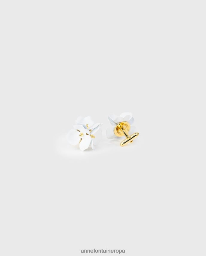 accesorios es Anne Fontaine mujer gemelos de dunas y gemelos de flores Oro blanco 646LTX539