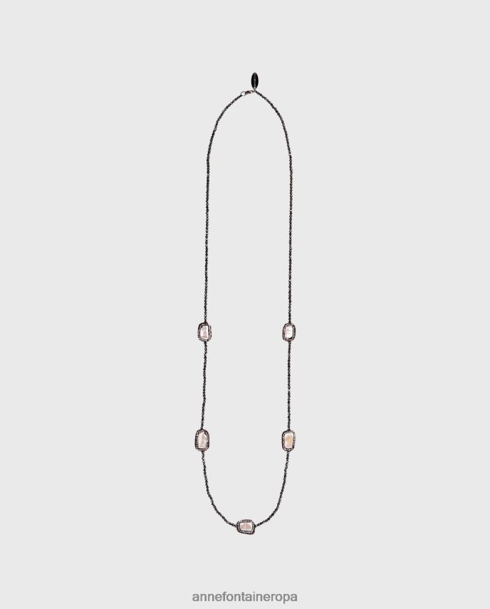 accesorios es Anne Fontaine mujer collar tesso collar de cuentas con perlas de agua dulce plata 646LTX598