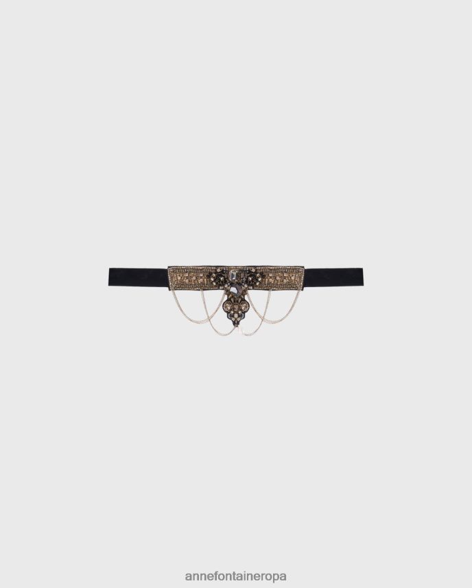 accesorios es Anne Fontaine mujer gargantilla orbie adornada con joyas oro 646LTX601