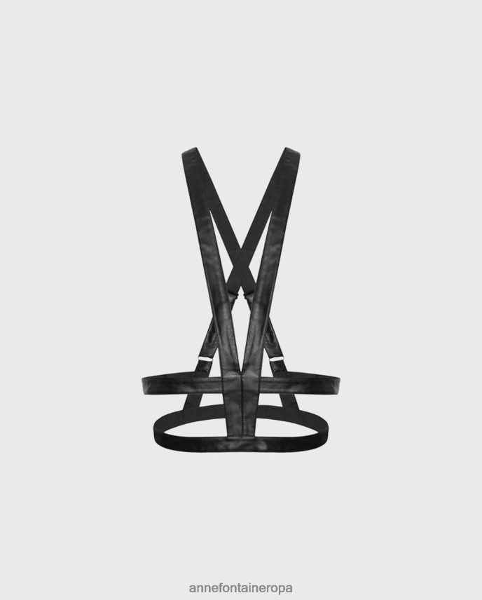 accesorios es Anne Fontaine mujer arnés enya arnés de piel sintética negro 646LTX576