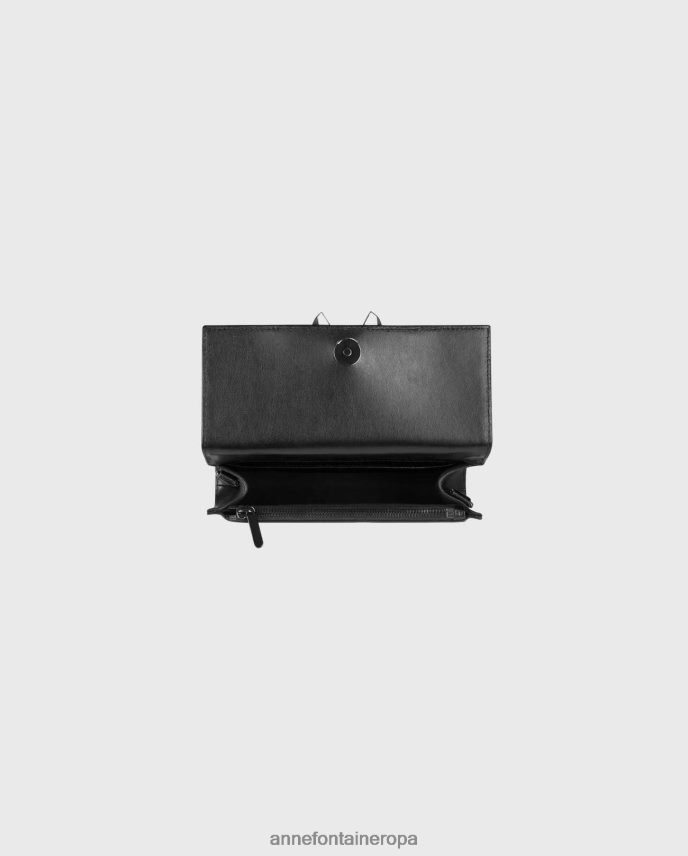 bolsas es Anne Fontaine mujer bolso ivan bolso de cuero a rayas azul marino/blanco 646LTX706