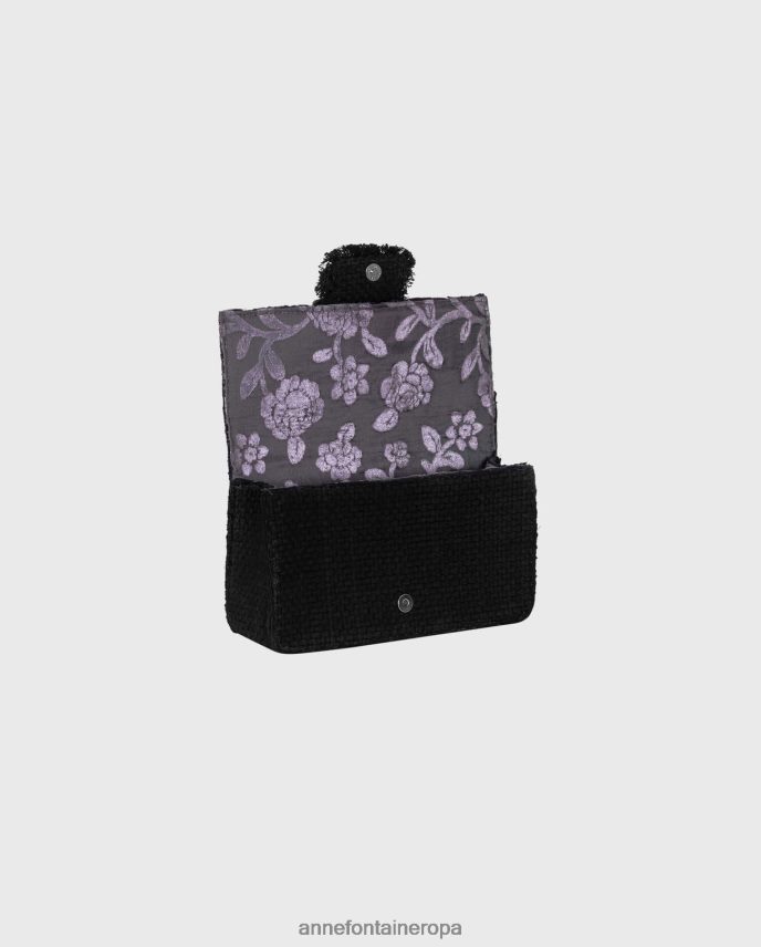 bolsas es Anne Fontaine mujer bolso trudy bolso tejido a mano con correa de cadena bronce 646LTX705