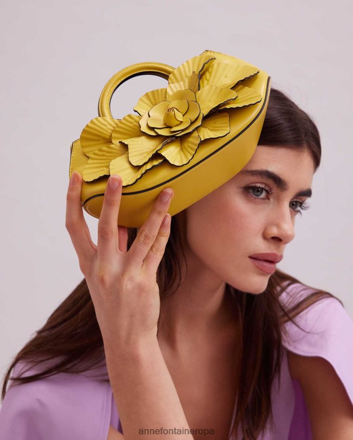 bolsas es Anne Fontaine mujer bolso mini scarlett bolso mini de cuero exclusivo en mimosa floral 646LTX685