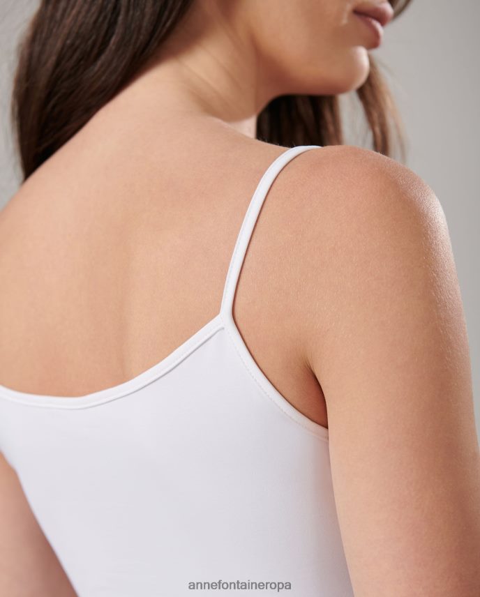 ropa es Anne Fontaine mujer camisola cina camisola ligera con tirantes finos blanco 646LTX307