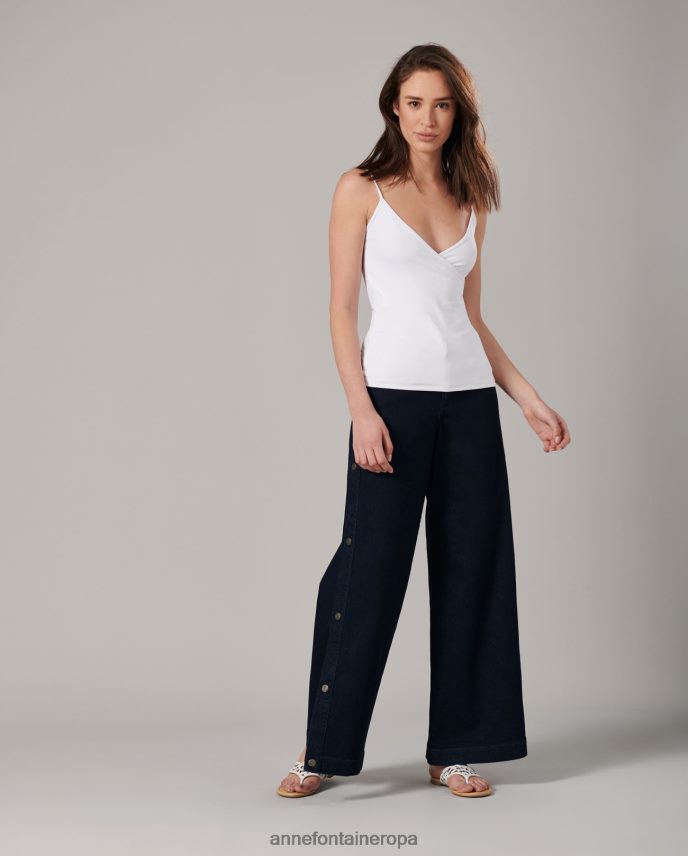 ropa es Anne Fontaine mujer camisola cina camisola ligera con tirantes finos blanco 646LTX307