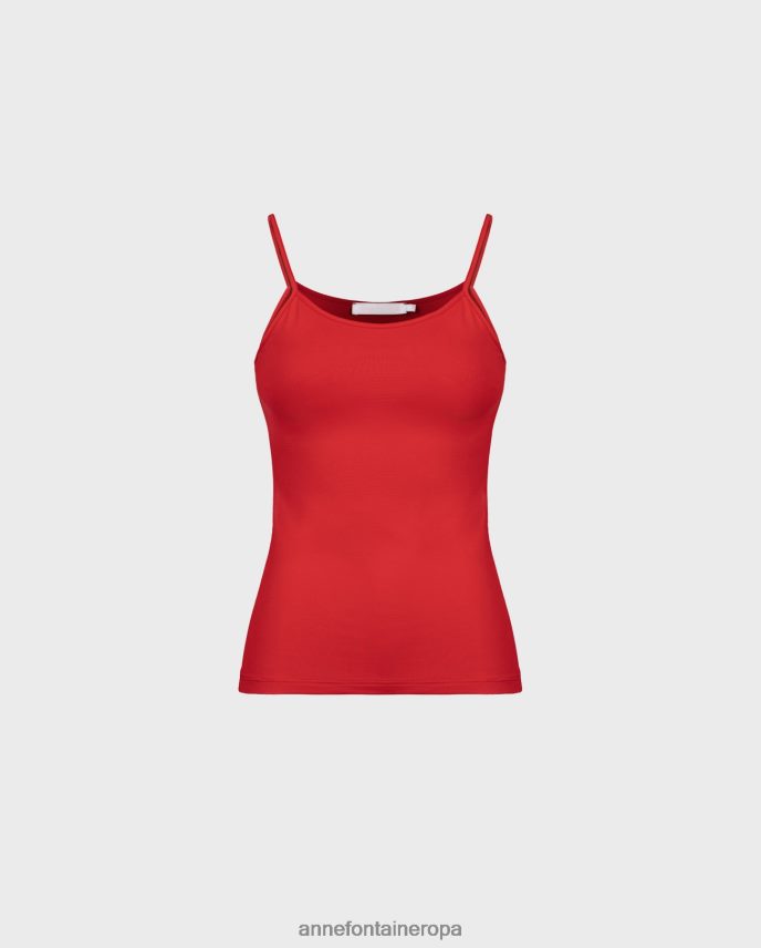 ropa es Anne Fontaine mujer camisola cintia camisola con tirantes finos tango rojo 646LTX304