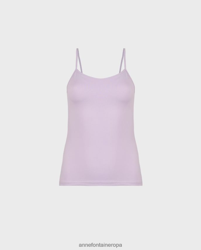ropa es Anne Fontaine mujer camisola cintia camisola tirantes finos morado Parma 646LTX303