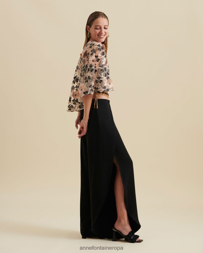 ropa es Anne Fontaine mujer topper de hombro 3d capa lafitenia floral 646LTX459