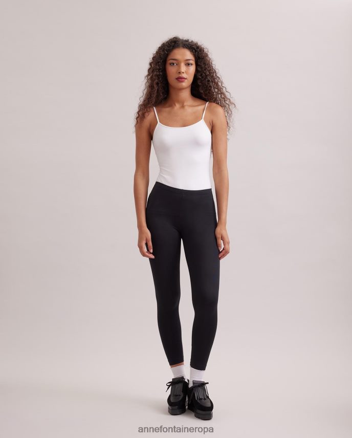 ropa es Anne Fontaine mujer dasko legging leggings de punto elástico negro 646LTX381