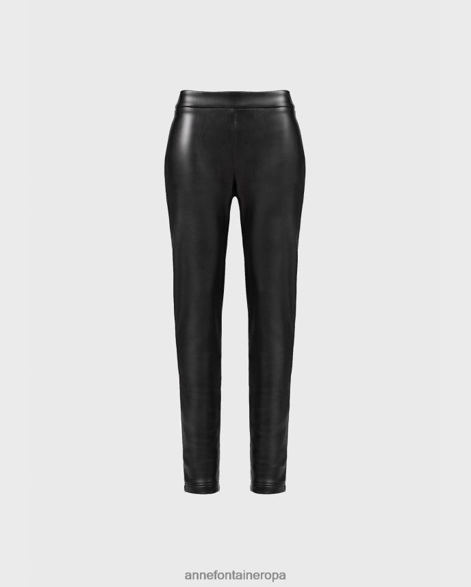 ropa es Anne Fontaine mujer legging fandy legging de piel sintética con cremallera lateral negro 646LTX376