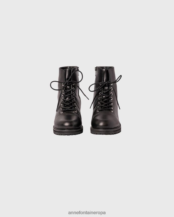 zapatos es Anne Fontaine mujer botas de tacón nashville boot con tachuela metálica negro 646LTX17
