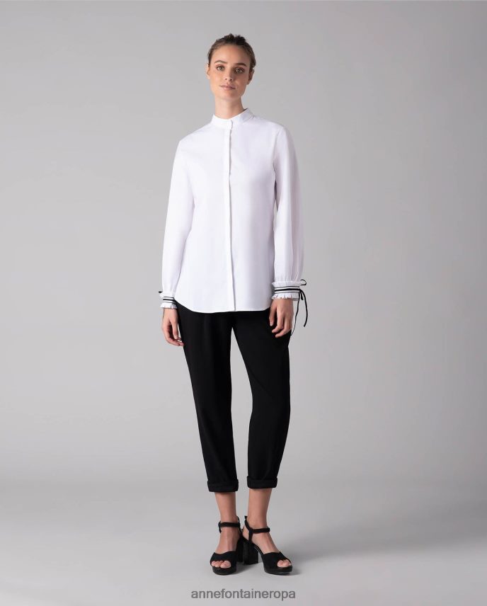 zapatos es Anne Fontaine mujer Zapatos de salón con tacón en bloque y estampado de cocodrilo con tacón Franny y flores extraíbles negro 646LTX46