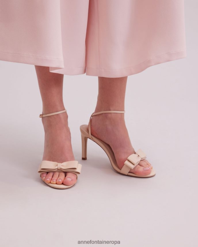 zapatos es Anne Fontaine mujer tacón maria tacón alto con detalle de lazo beige 646LTX41